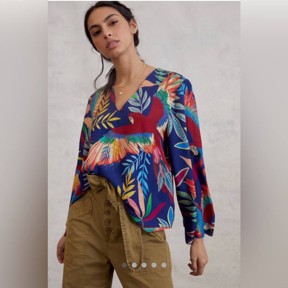NWT Farm Rio Kaia Blouse Size M